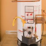 Water heater with copper piping and control panel, detailing features for B & D Plumbing, Heating & A/C in St. Michael, MN.